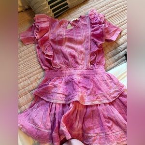 LoveShackFancy Natasha Dress in Pink